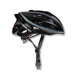 Safe-Tec TYR Smart Bicycle Helmet - Demon Electric
