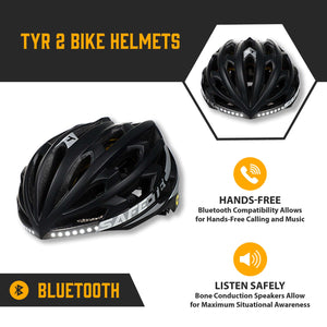 Safe-Tec TYR 2 Smart Bicycle Helmet - Demon Electric