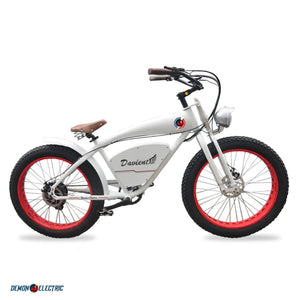 Davient Cruiser Ebike White and Red Rims
