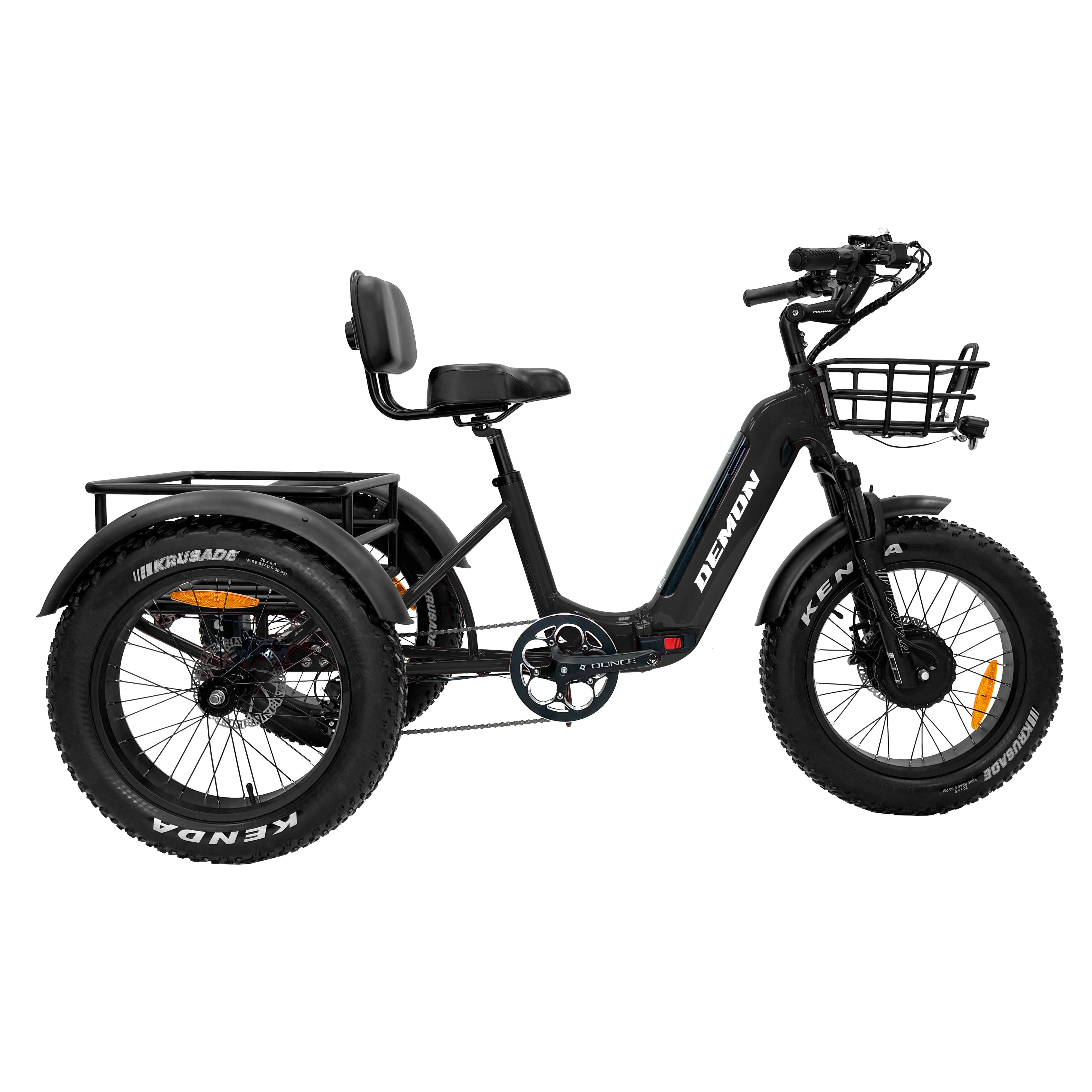 Demon Electric Trinity electric adult trike in black