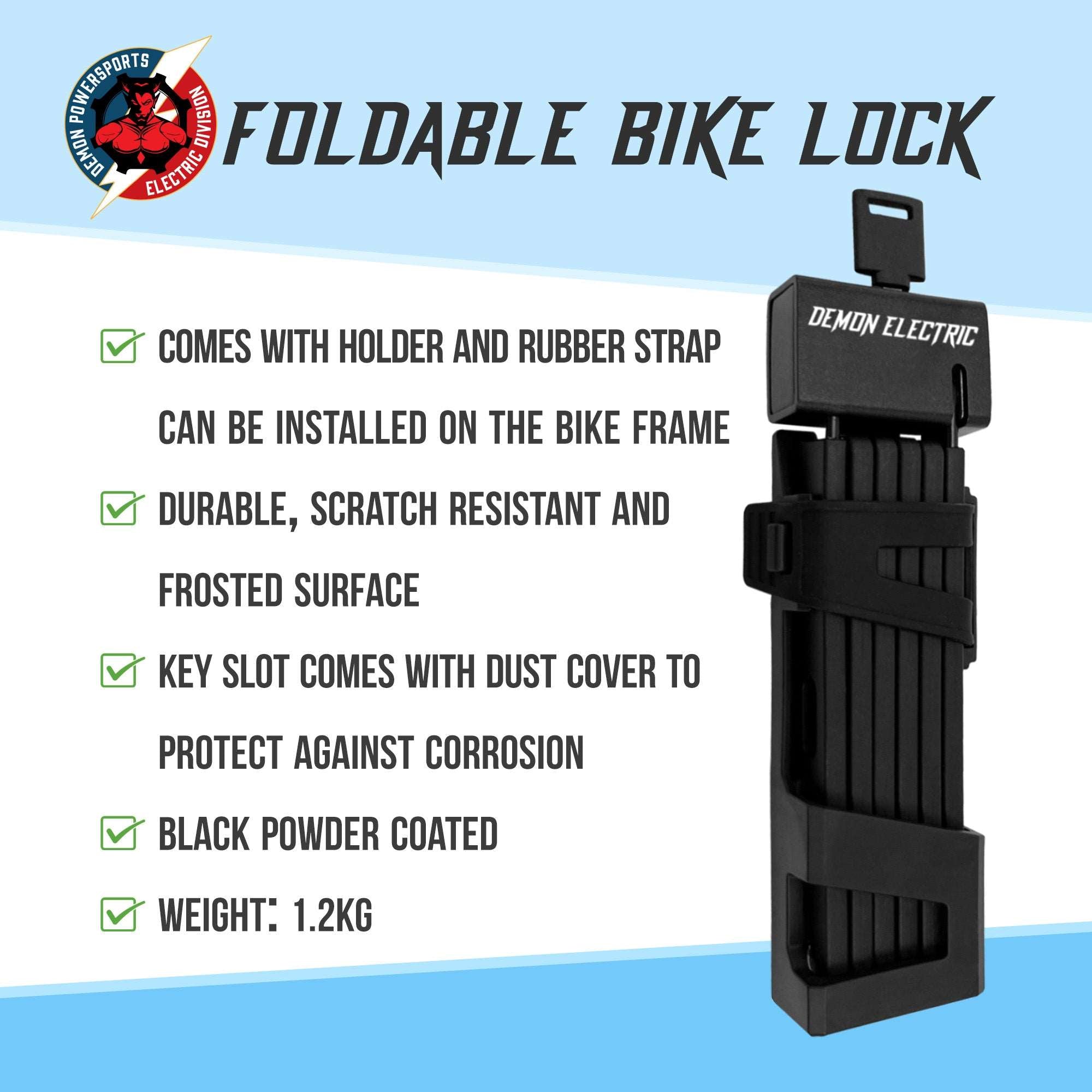 Foldable Bike Lock - Demon Electric