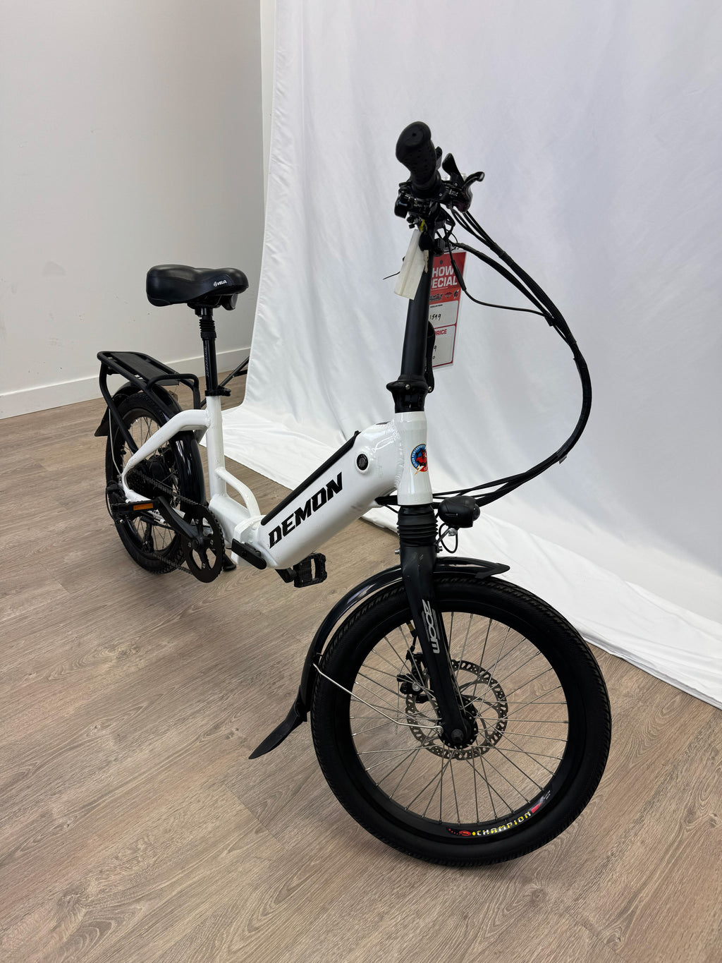 Rebel Folding eBike Display Model (White)