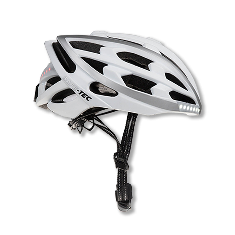 Smart Bicycle Helmet Safe-Tec TYR White