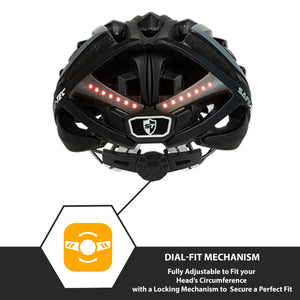 Safe-Tec TYR 2 Smart Bicycle Helmet - Demon Electric