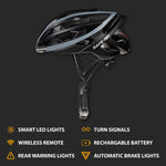 Safe-Tec TYR Smart Bicycle Helmet - Demon Electric