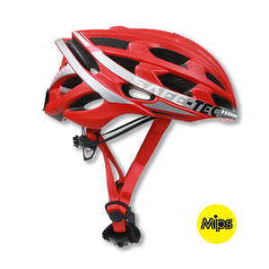 Smart Bicycle Helmet Safe-Tec TYR 3 red